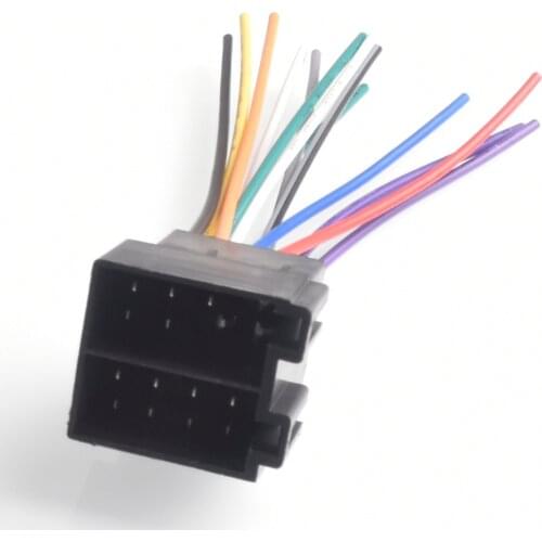 Car Female ISO Radio Wire Wiring Harness Adapter Connector Adaptor Plug For VW Jetta Golf Passat for Audi a4 a6 for Ford Focus