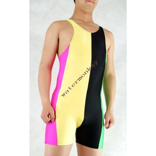 Halloween cosplay colourful costume Jumpsuit Wear Sleeveless Short Unitard Spandex Dancewear Bodysuit