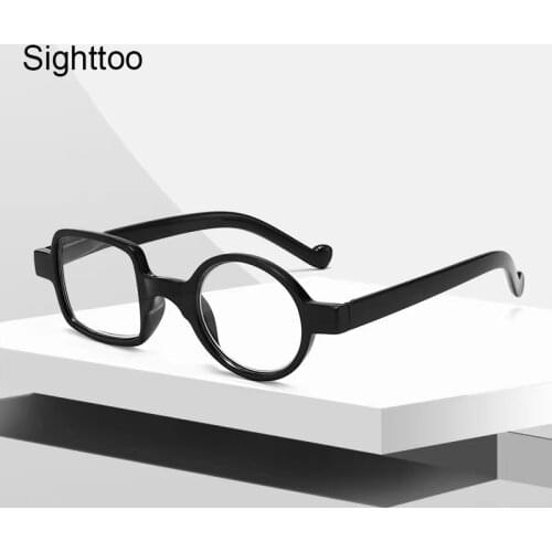 Sighttoo Round Square Asymmetric Delicate For Men Reading Glasses Presbyopia Hyperopia Eyeglasses Optical Frame Eyewear Women