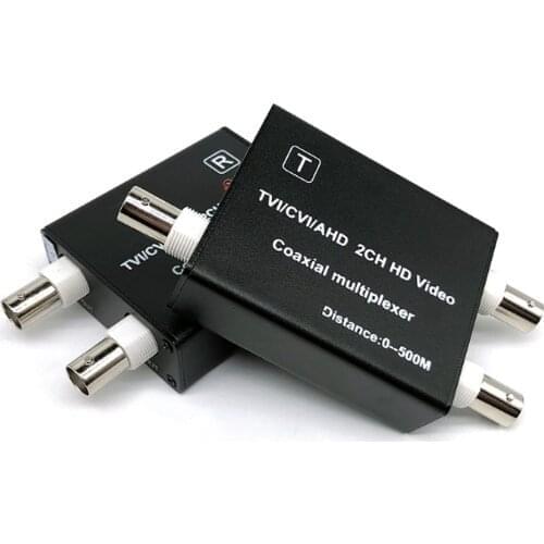 4 in One AHD TVI CVI Video Multiplexer for 4.0MP Cctv Camera 2ch Coaxial Video Converter Transmission Camera Transmitter 2160P