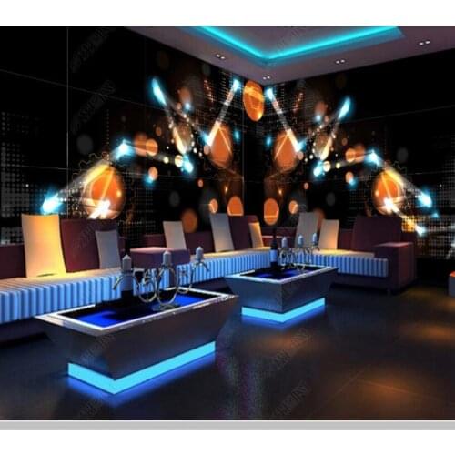 Papel de parede Fantasy 3D abstract technology starry sky mural bedroom wall papers home decor Internet cafe KTV decoration