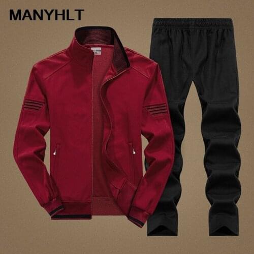 New Mens Clothing Middle-aged Mens Two-piece Jacket Trousers Stand-up Collar Comfortable Casual Sports Suit Zipper Sweater