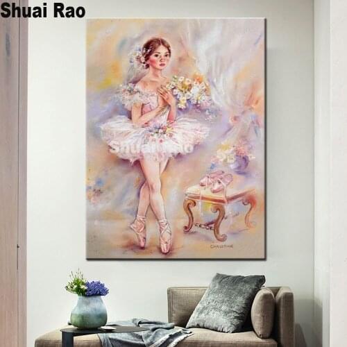New 3d home Decoration"Ballerina Girl"5d full diamond DIY diamond painting full Square Round Diamond Mosaic puzzle art