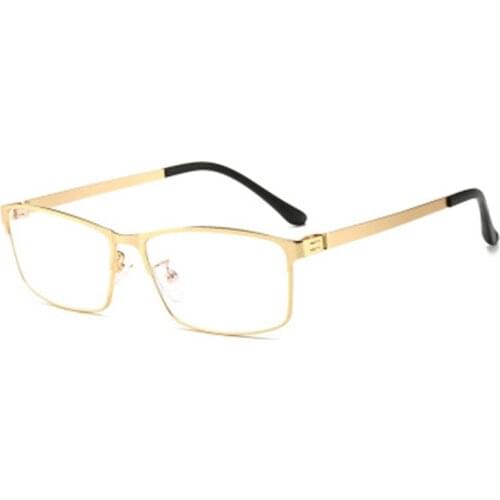 OEYEYEO New Metal Anti Blue Light Spectacle Frame Men Light Simple Optical Frame Women Fashion Computer Protection Eyeglasses