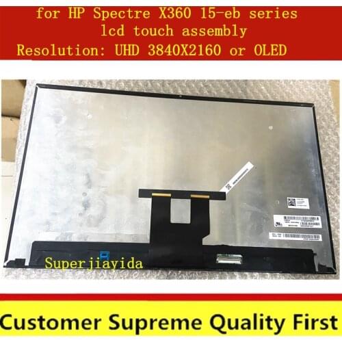 ORIGINAL 15.6'' 4K Laptop LCD Touch Screen Digitizer Assembly for HP Spectre X360 15-eb series 15-eb0043dx 3840*2160