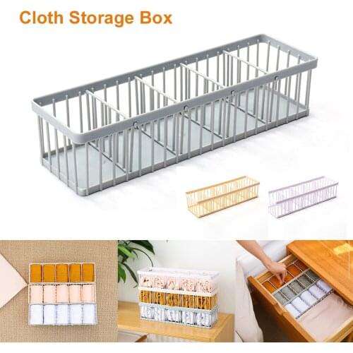 Plastic Underwear Storage Box Foldable And Removable Underwear Storage Boxs Drawer Socks Underwear Organizer