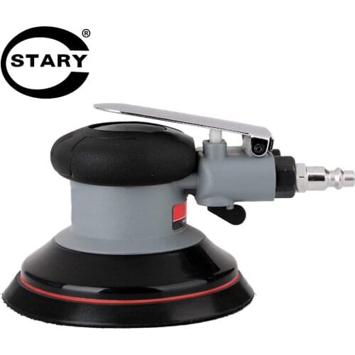 Air Random Orbital Sander 5" Dual Action Palm Sander 2.5mm Eccentricity Pneumatic Sander Low Vibration With Speed Regulation
