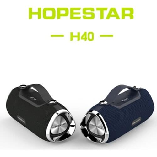 HOPESTAR H40 Portable Wireless Bluetooth Speaker 3D Stereo Soundbar Waterproof Outdoor Subwoofer Mp3 Player For Charge TF USB