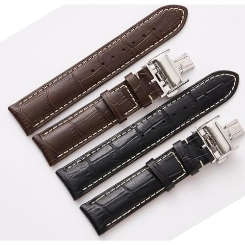 Genuine Leather Watchband Watch Strap for Longines MASTER COLLECTION Wristband Belt Bracelet 13 14 15 18 19 20 21 22 mm
