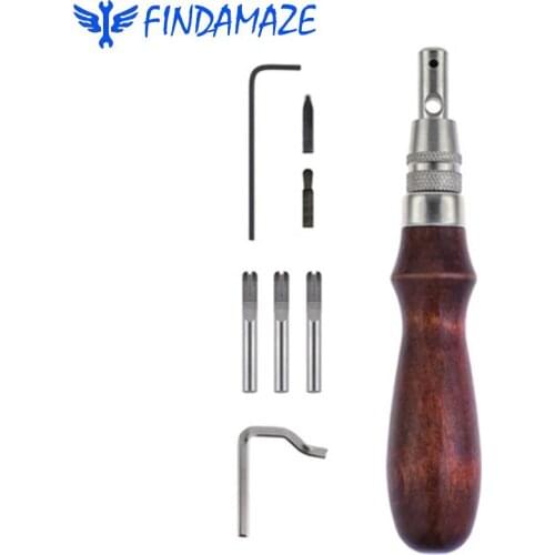 Handmade DIY Stitched Edge Slotter Adjustable Leather Edge Stitcher Leather Craft Groove Gouging Adjustable Leather Handmade