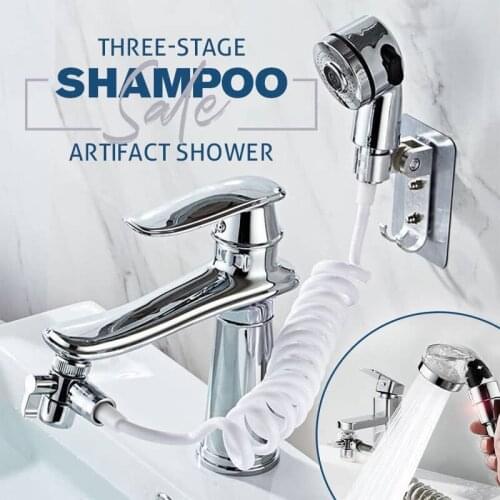 High Pressure Water Saving Washing Hair Basin Faucet External Shower Head Bathroom Handheld Washing Hair Artifact