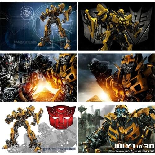 Transformers HD Movie Poster Pictures Bumblebee Wall Art Canvas Paintings and Prints Modern Home Living Room Decoration Painting