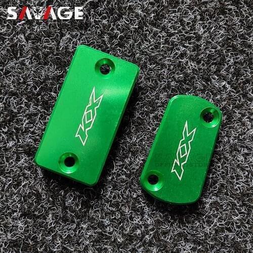 Rear Front Brake Reservoir Caps For KAWASAKI KX 125 250 03-07/ KX250F KX450F 04-18/ KX250 2019-2021 Motorcycle Oil Fluid Cover