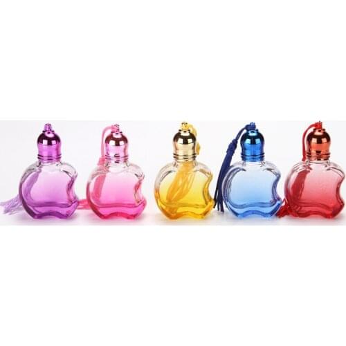 10ML Color Spray Glass Tassel Roll On Empty Perfume New Apple Bottle 100pcs/lot