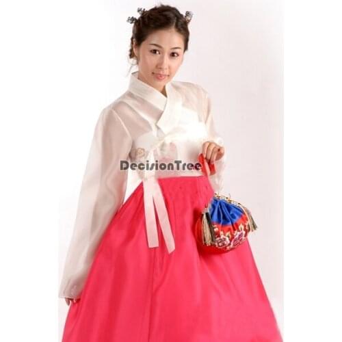 2021 korean traditional wedding hanbok for women palace korean hanbok dress ethnic minority dance ccostume oriantal clothing