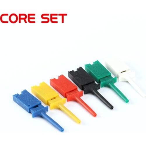 30PCS/Lot Mini Grabber Kits SMD IC Test Hook Clip Jumper Probe Logic Analyzer Testing Accessories 6 Color