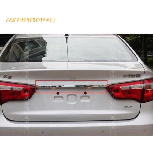 ABS Chrome Trunk Guarnição Tampa Tampa Traseira for 2011-2012 KIA Rio/K2 4drCar accessories