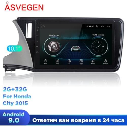 Android 9.0 Car GPS Multimedia Player Unit For Honda City 2014 2015-2017 LHD Support Steering Wheel Control