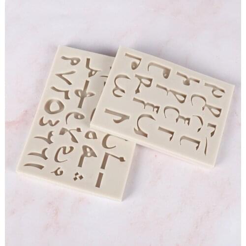 Arabic Letters Silicone Mold Fondant Mould Cake Decorating Tool Chocolate Gumpaste Mold Sugarcraft Kitchen Gadget Silicon Mould