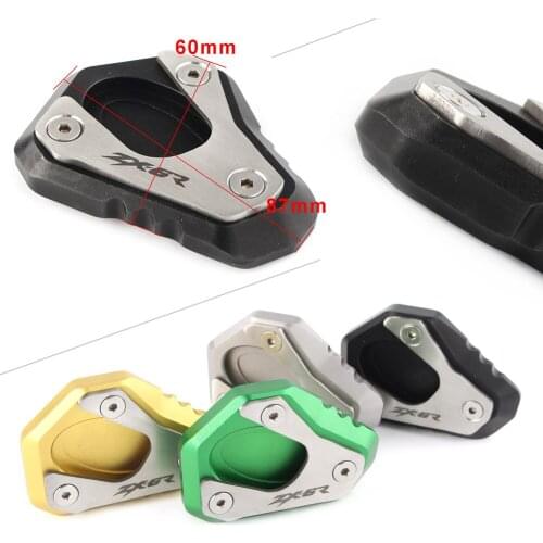 CNC Motorcycle Side Kick ​Stand Extension Plate Kickstand Enlarger Pad for Kawasaki Ninja ZX6R 2009-2017 NINJA 636 2013-2017
