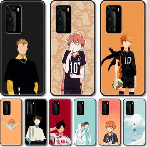 Haikyuu volleyball Phone Case For Huawei Honor 20 10 9 8 N Pro Lite A C RU black cell shell