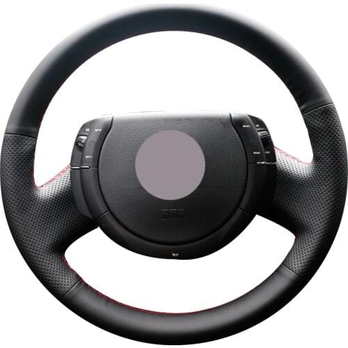Black Synthetic Leather Car Steering Wheel Cover for Citroen Triumph C4 2005-2010