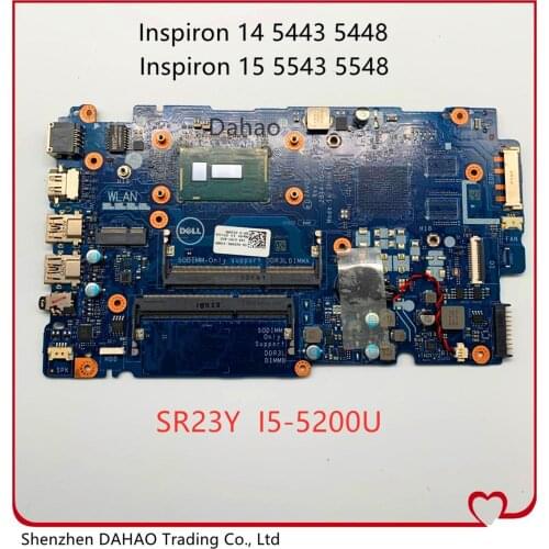 CN-0V25MC 0V25MC ZAVC1 LA-B016P mainboard For Dell Inspiron 14 5443 5448 15 5543 5548 laptop motherboard With i5-5200U 100% test