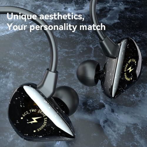 Double Dynamic 3.5mm Wired Earphone HiFi Headphones Musician Monitor Stereo Bass Headset Games Sport Earbuds MP3/PC/Smartphone