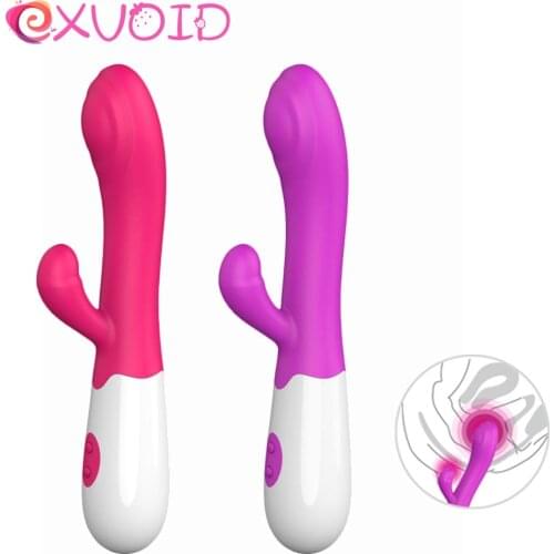 EXVOID G-spot Massager Rabbit Vibrator 30 Frequency Silicone Sex Toys for Women Dildo Vibrators for Woman Strong Vibration