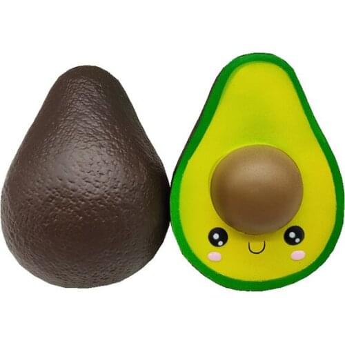Kawaii Avocado Diy Antistress Squishy Toys Simulated Fruit Series Slow Rising Stress Relief Funny Toy Kids Adults Baby Xmas Gift