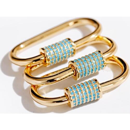 Classic DIY Jewelry Making Accessories Women Trendy Chain Lock Hook Spiral Clasps DIY Necklace Bracelets Hand Made