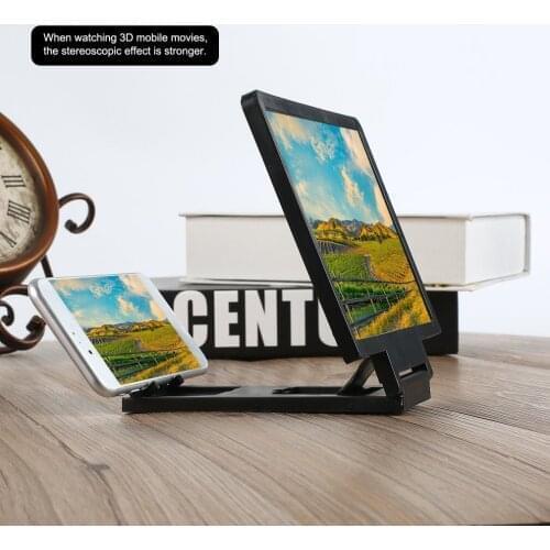 Mobile Phone Screen Magnifier Eyes Protection Display 3D Video Screen Amplifier Folding Enlarged Expand Stand Holder