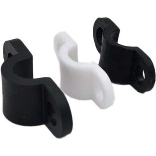 1000pcs/2000pcs Nylon Black White Curved Cable Clamps Arc Wire Securing Lines Tube Fixing Clips 21x7.2x5.3mm 30x9x7.5mm