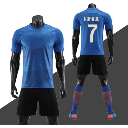 2019 New DIY Team Soccer Uniforms Customize Mens Football Jerseys Soccer Kit Youth Kids Football Training Set Boys Sports Suits
