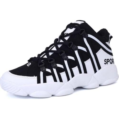 New Brand Basketball Shoes Men Women High-top Sports Cushioning Hombre Athletic Mens Shoes Comfortable Black Sneakers Plus Size