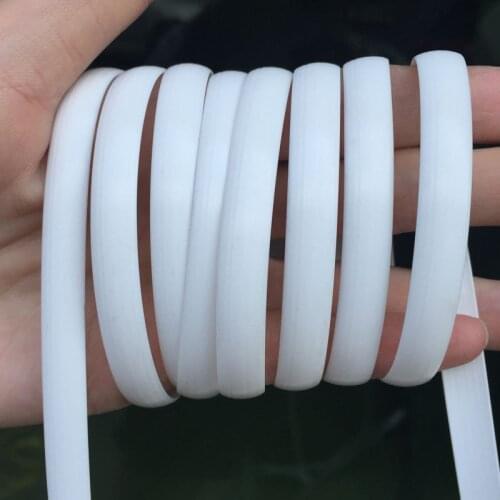 500g 8mm White Gradient Flat Synthetic Rattan Weaving Material Plastic Knit Repair Furniture Chair Table Hanging BasketPE Rattan