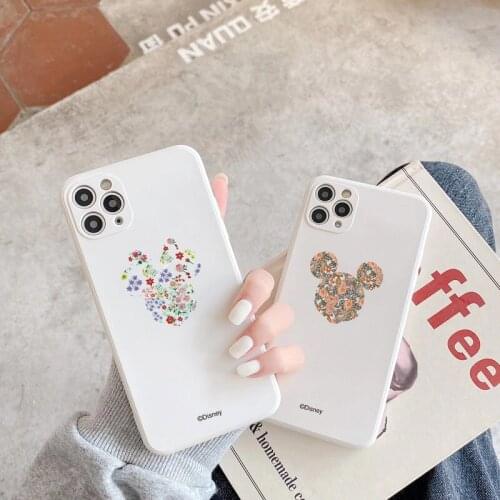 Disney 2021 new Mickey Minnie fine-pored silicone phone case for iPhone13 12 11 Pro Max 7 8 Plus X XR XS phone case
