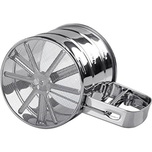 High Quality Stainless Steel Powder Flour Icing Sugar Shaker Sieve Cup Mesh Strainer Baking Kitchen Baking Tea Gadget Tool