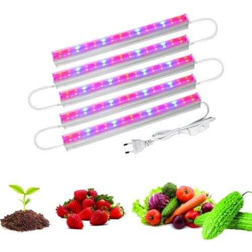 T5 Tube Phytolamp for Plants 85-265V 6-30W Red Blue LED Grow Light Phyto Lamp Full Spectrum Grow Lights for Plants Grow Tent Box