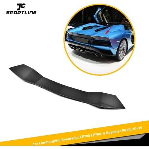 Carbon Fiber Car Rear Lip Wings Spoiler Case for Lamborghini Aventador LP700 LP700-4 Roadster Pirelli 10-16