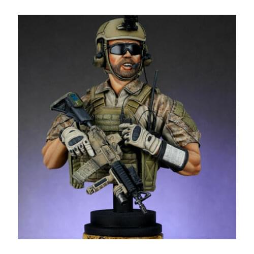 1/10 Scale Unpainted Resin bust US Navy Seal GK figure