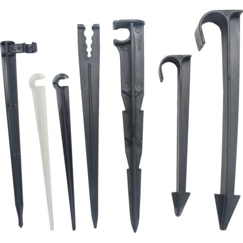 100-200Pcs Garden Hose Holder 1/8 1/4 3/8 1/2 3/4 Inch 16mm 20mm Pe Tube Holder Nozzle Support For 3/5 4/7 8/11 Hose