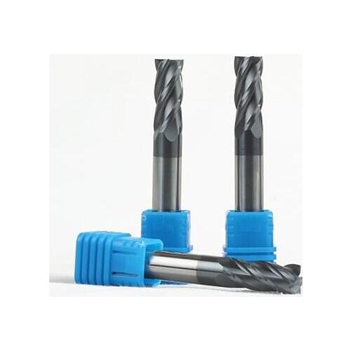 4pcs carbide endmill carbide knife router bit 4mm 6mm 8mm 10mm tungsten router tool for CNC mill