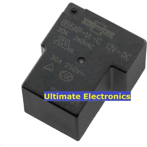 5pcs 855AP-1A-C-12VDC DC12V normally open 30A relay instead of G8P-1A4P-12VDC