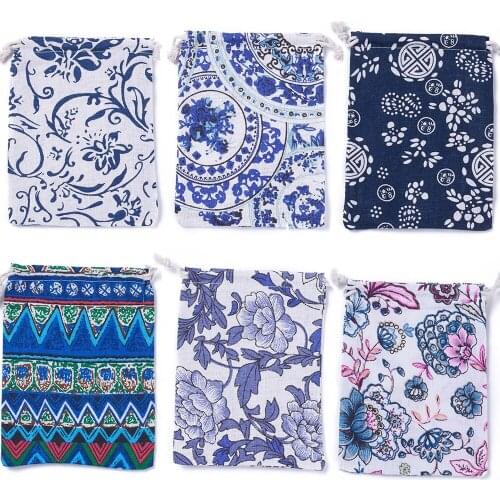 50pcs 18x13cm Burlap Packing Pouches Drawstring Bags Wedding Party Christmas Decoration Jewelry Packaging Gift Bag Candy Bag