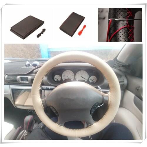 Car shape steering wheel cover knitting hand sewing auto parts for Honda Jade FCV Crider NSX-GT N-One GEAR FCEV