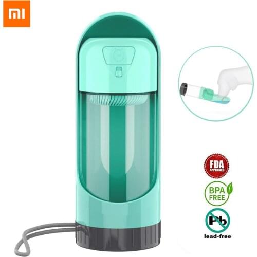 Xiaomi Dog Drinker Bottle Outdoor Portable Puppy Water Bowl For Small Large Dogs Travel Pet Drinking Water Dispenser Fliter