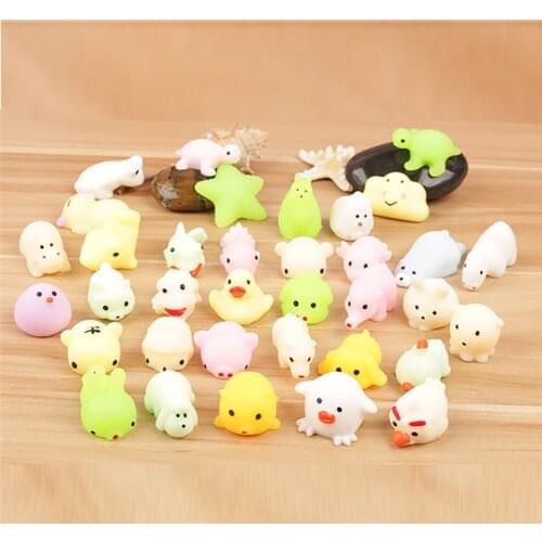 Antistress Fidget Toys Stress Relief Kawaii Luminous Mochi Squishy Cat l for Kids and Adults 18 Decompress Fidget