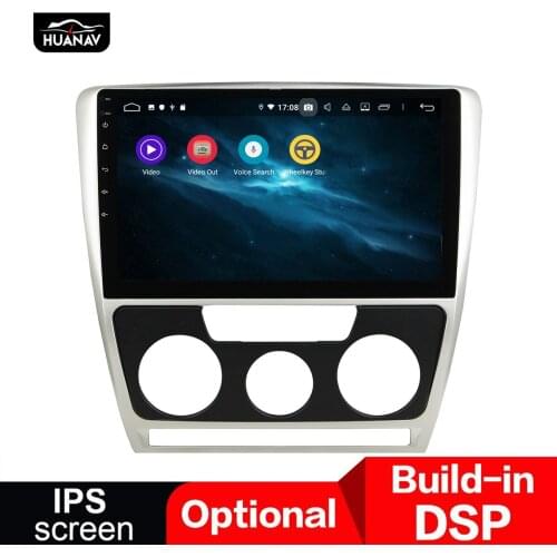 DSP Android 9 GPS Navigation Car DVD player for Skoda Octavia 2010-2014 auto radio auto stereo player head uint multimedia 4+64G