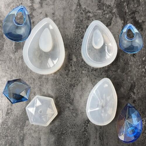 Waterdrop Shape Silicone Mold Mould Resin Pendant Jewelry Making Mold DIY Craft Tool